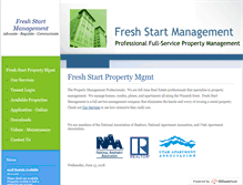 Tablet Screenshot of freshstartpm.com